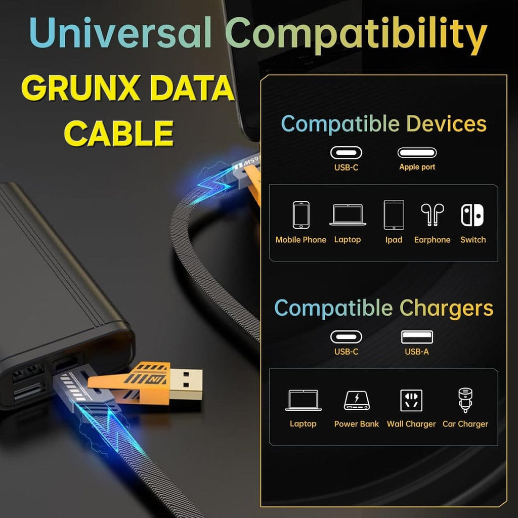 4 in one multi USB PD charging cable