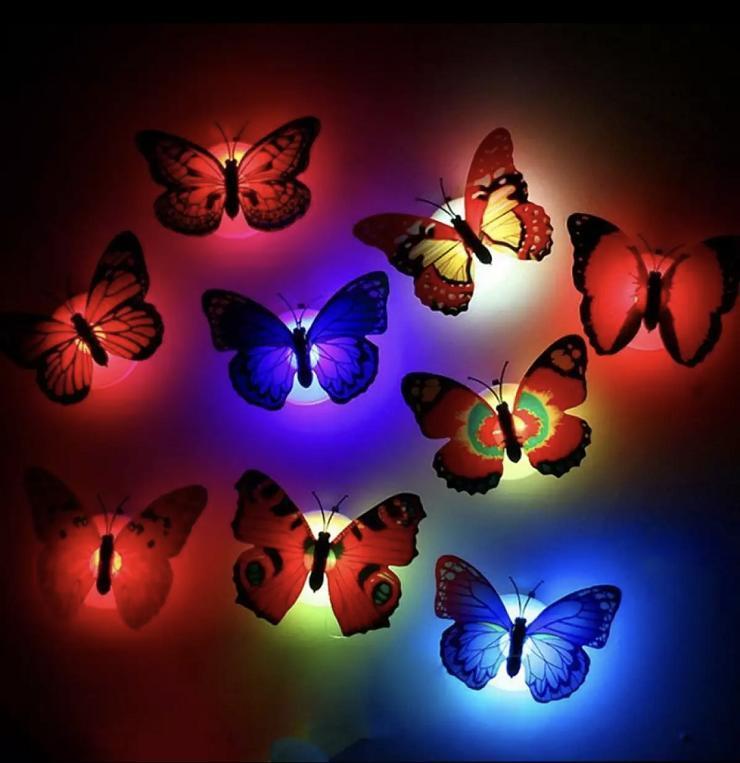 Magical LED Butterfly Wall Decor Lights (6-Piece Set)