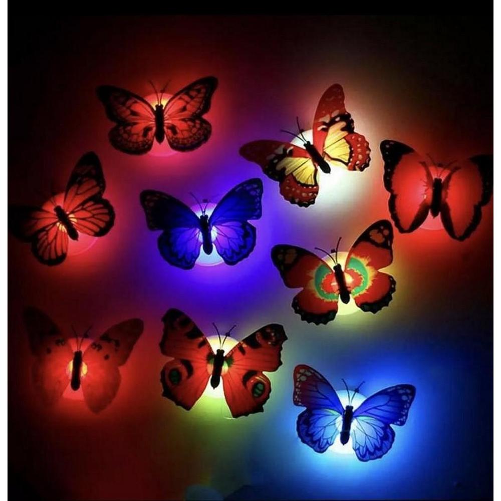 Magical LED Butterfly Wall Decor Lights (6-Piece Set)